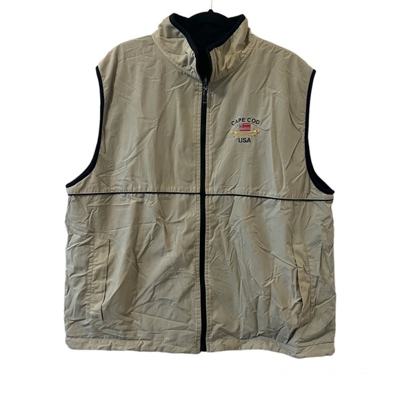 Vintage Cape Cod USA Tan Puffer Vest - Picture 1 of 3